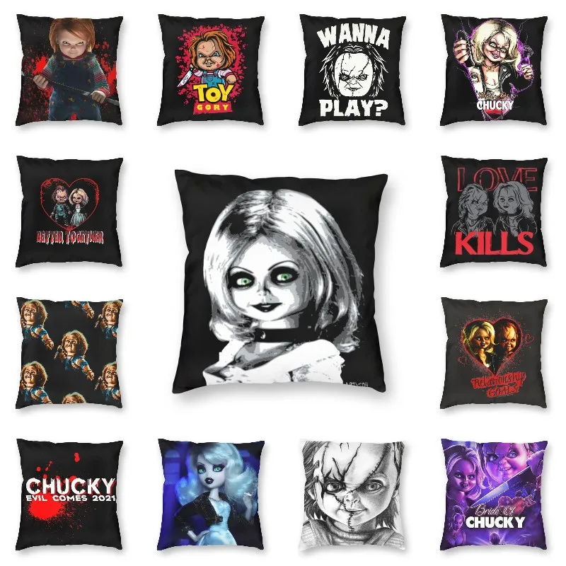 

Home Decor Halloween Kids Play Polyester Print Pillowcase Modern Cushion 40x40cm funda de almohada