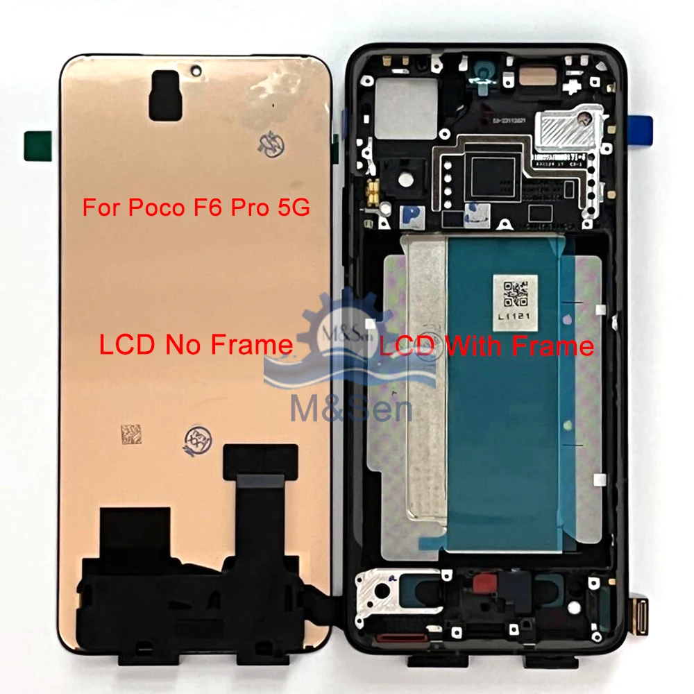 Оригинальный Amoled дисплей 6 67 дюйма для Xiaomi Poco F6 24069PC21G рамка ЖК-дисплея с сенсорной