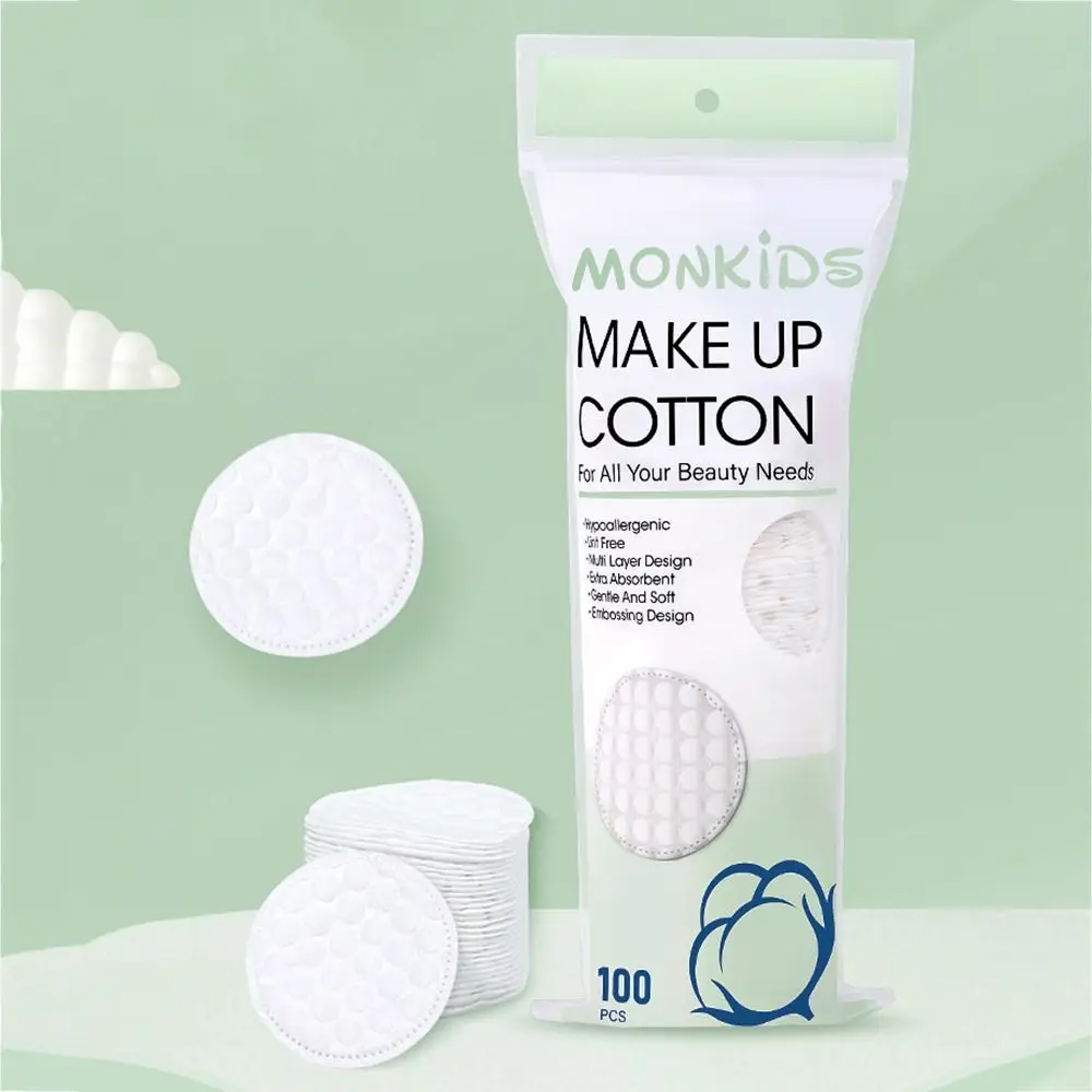 100 шт./пакет мягкие одноразовые средства для снятия макияжа с жемчужным узором