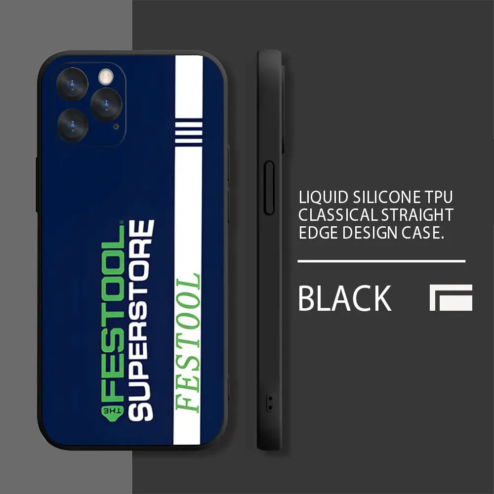 Крутой ящик для инструментов Festool MINISO Чехол телефона Черный TGU Iphone 16 Pro Max 15 14 13 Mini 11