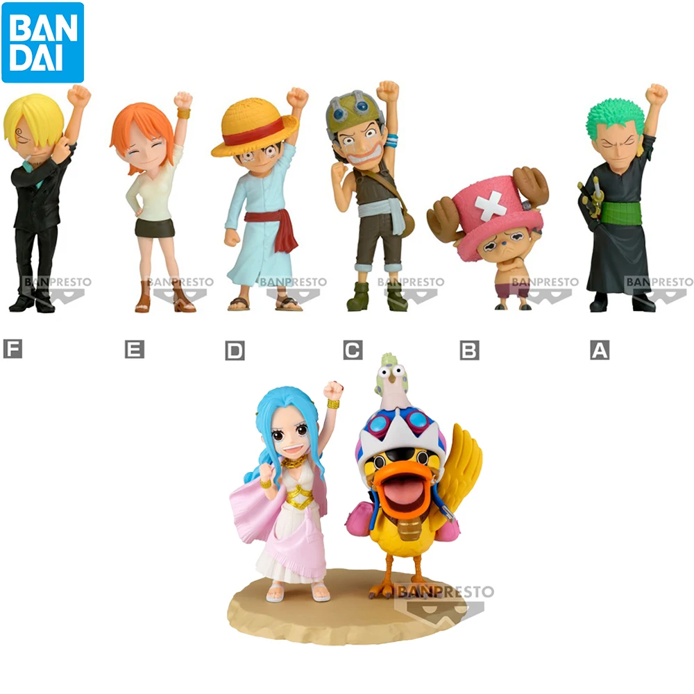 BANDAI bansoon One Piece World сборная фигурка Vivi Luffy игрушки Санджи и нами Zoro Chopper Usopp Kawaii кукла