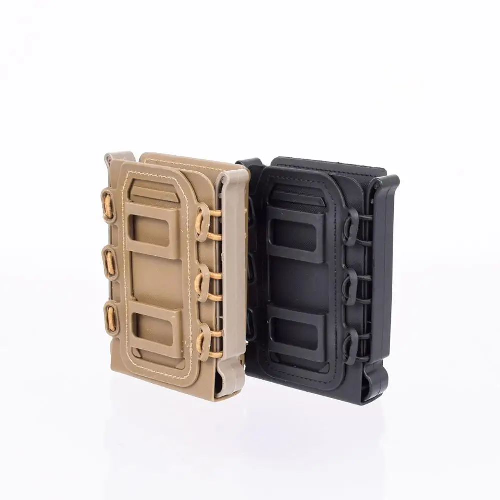 

9mm Molle Pistol Mag Military Magazine Pouch Holster Fastmag with Belt Clip and Molle Soft Shell Mag Pouch Plastic Pouch