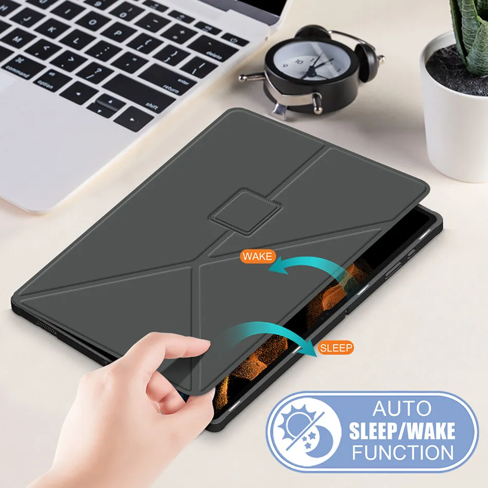

Ultra Slim Premium TPU Leather Case for Samsung Galaxy Tab S8 Ultra 14.6 Smart Cover with Auto Sleep Wake UP X900 X906