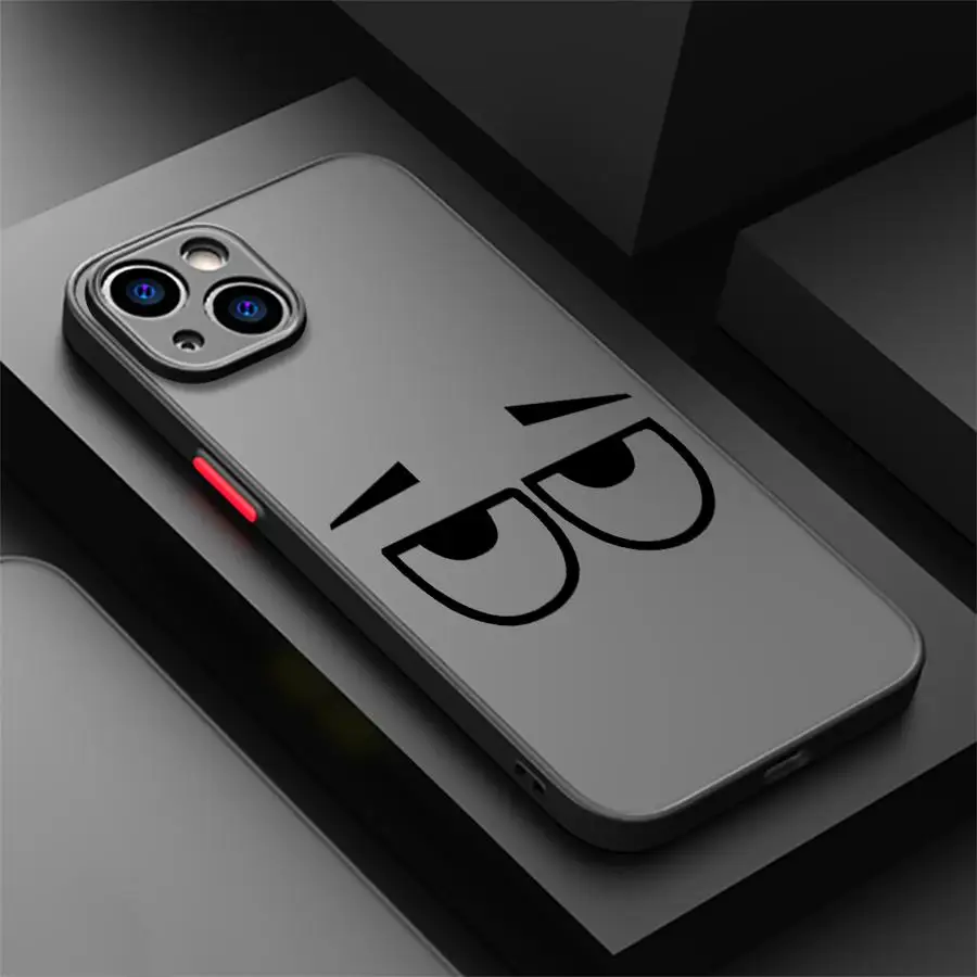 Фото Чехол для телефона с мультяшными выражениями для iPhone 17 Pro Max XS XR 16 Plus 15 17e 14 12 13 Mini 7 8 SE Air 11 №1