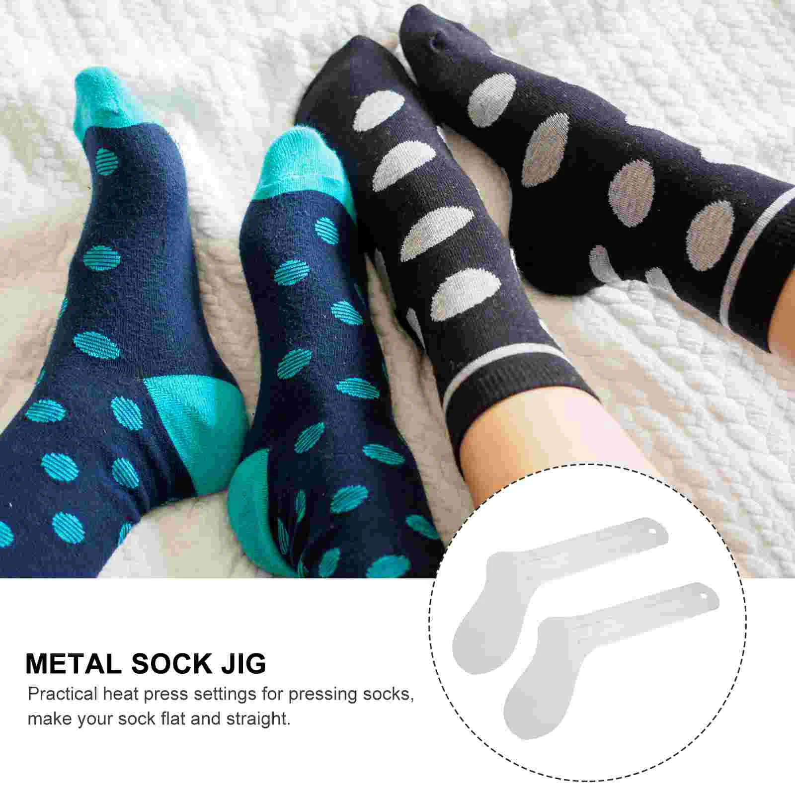 2 Pcs Sock Shaping Board Metal Sports Socks Women Straight Printing Dye Women's & Hosiery