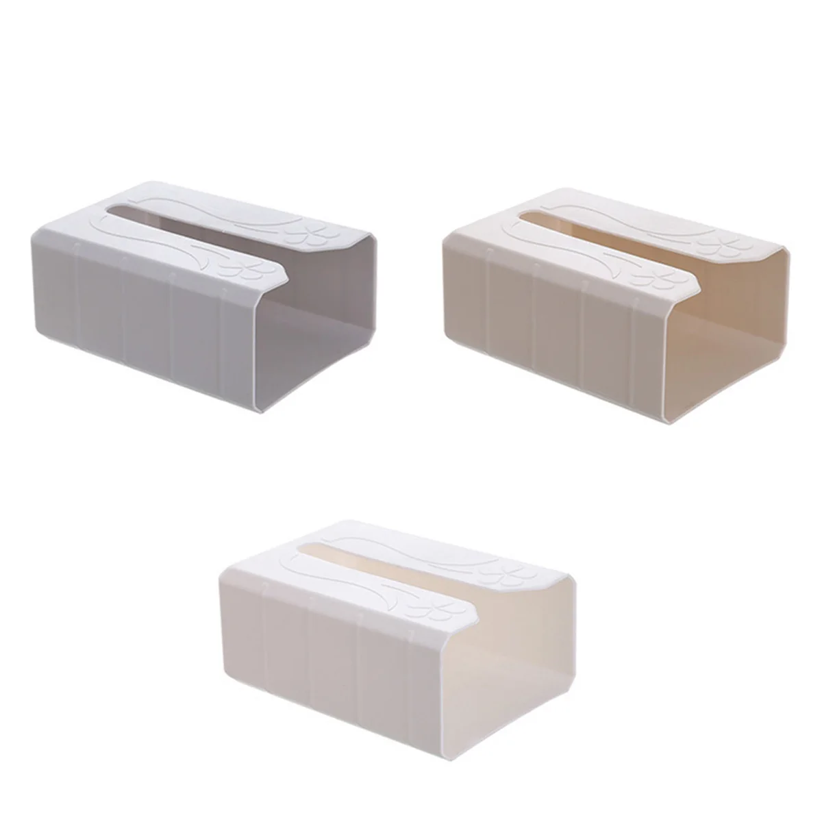 

Wall Mount Tissue Holder Adhesive Tissue Box Cover Dispenser Toilet Wipes Napkin Storage Organizer Shelf for Kitchen Bathroom