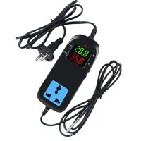 90V-250V Electronic Thermostat LED Digital Breeding Digital Display Temperature Controller With Socket