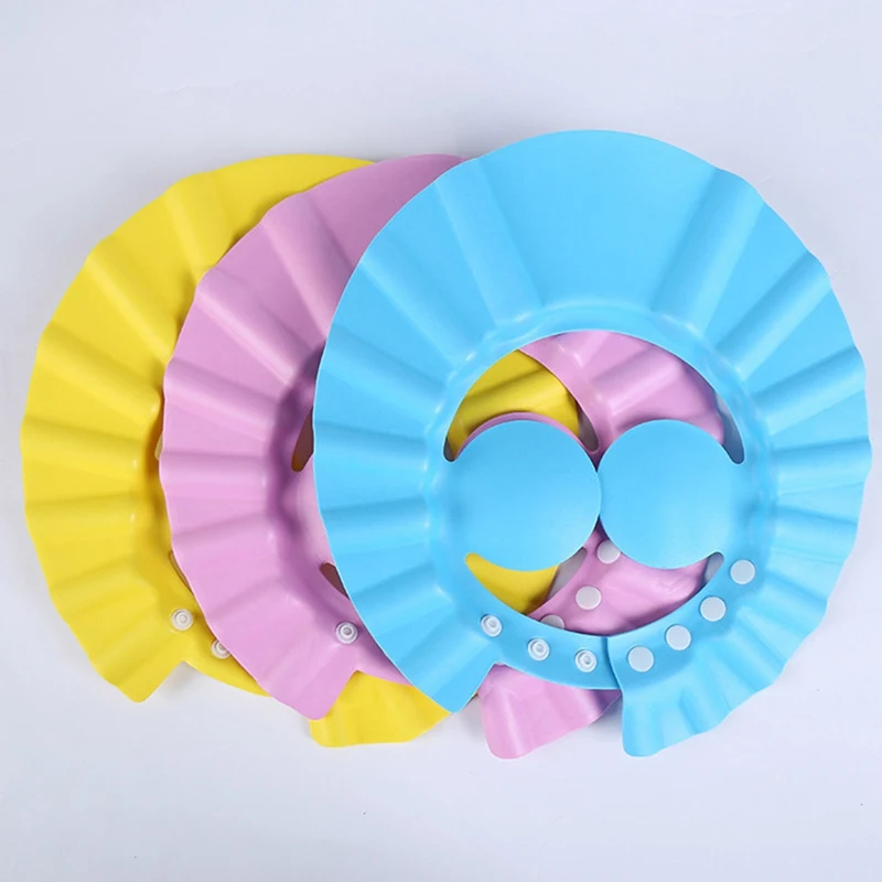 

Регулируемые шапочки для душа для детей, 1 шт., шапка для мытья волос, защита для волос, козырек для ванны, головные уборы, водонепроницаемые т...