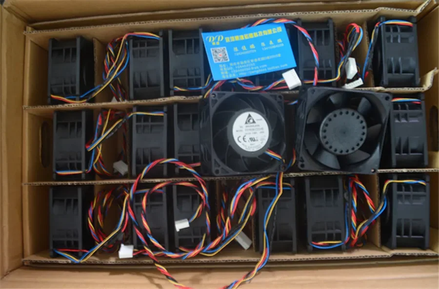 Новый Оригинальный Вентилятор Delta PFR0812XHE 8038 80MM 80*80*38мм для серверного корпуса, Мощный Вентилятор 12V 4.9A 4PIN (art.: 3920dbcb03101) - 3920dbcb03101