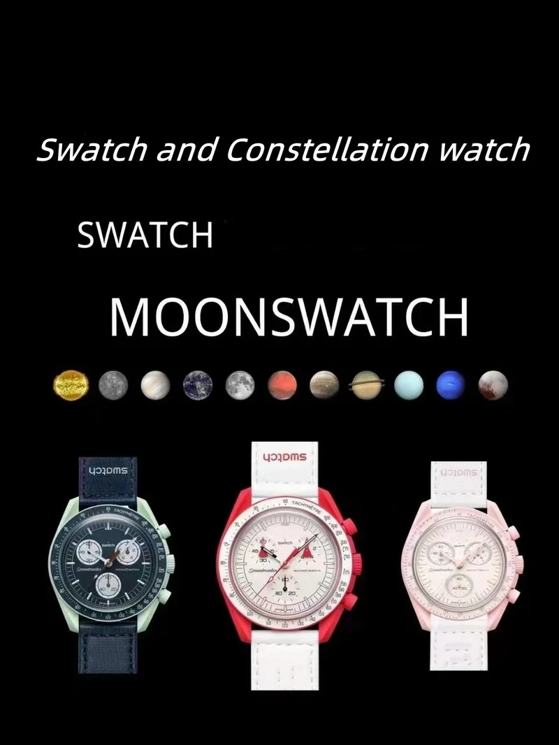 

Новый бренд Swatch Роскошные светящиеся модные парные хронограф многофункциональные Сплав Кварцевые часы светящиеся кожаный ремешок качеств...