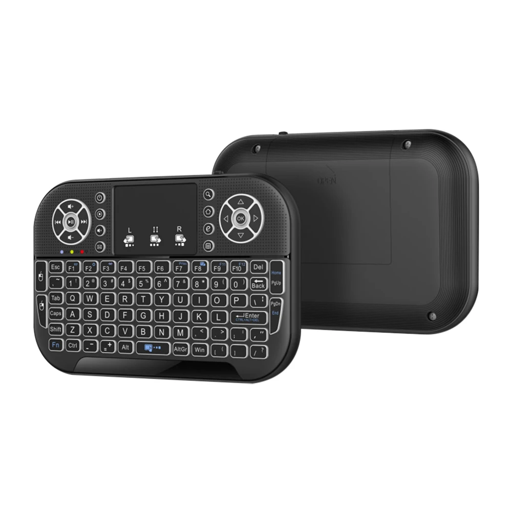 Фото Мини-беспроводная клавиатура A8 с подсветкой 2,4G Bluetooth Мини-клавиатура Летающая мышь Air Mouse Сенсорная панель с дистанционным управлением для Android TV Box №5