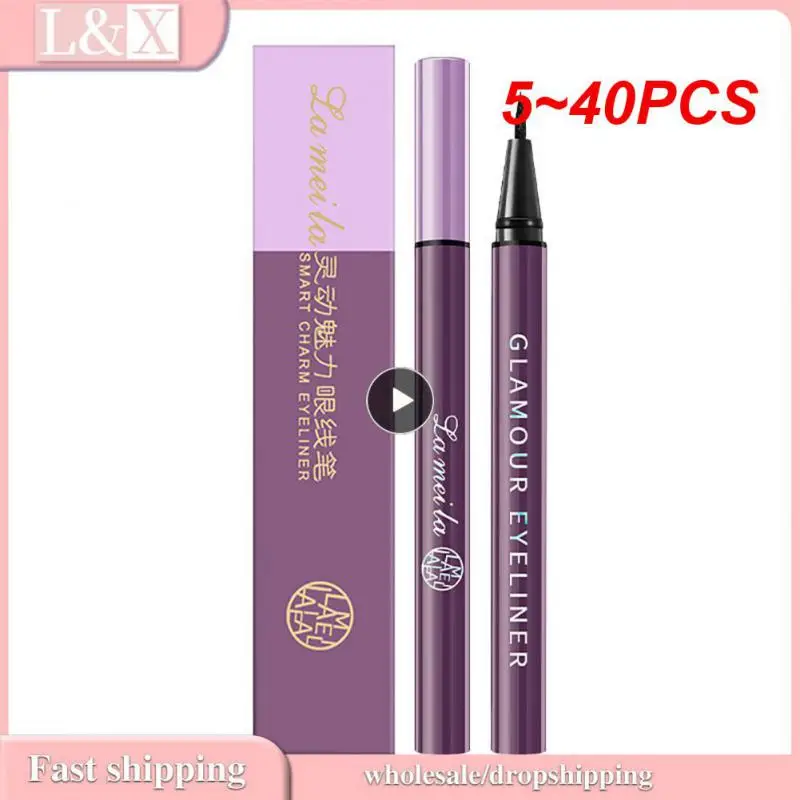 5~40PCS Black Liquid Eyeliner Pen Lasting  Waterproof Quick-dry Eye Liner Marker Makeup For Women Beauty Tool Cosmetics TSLM1