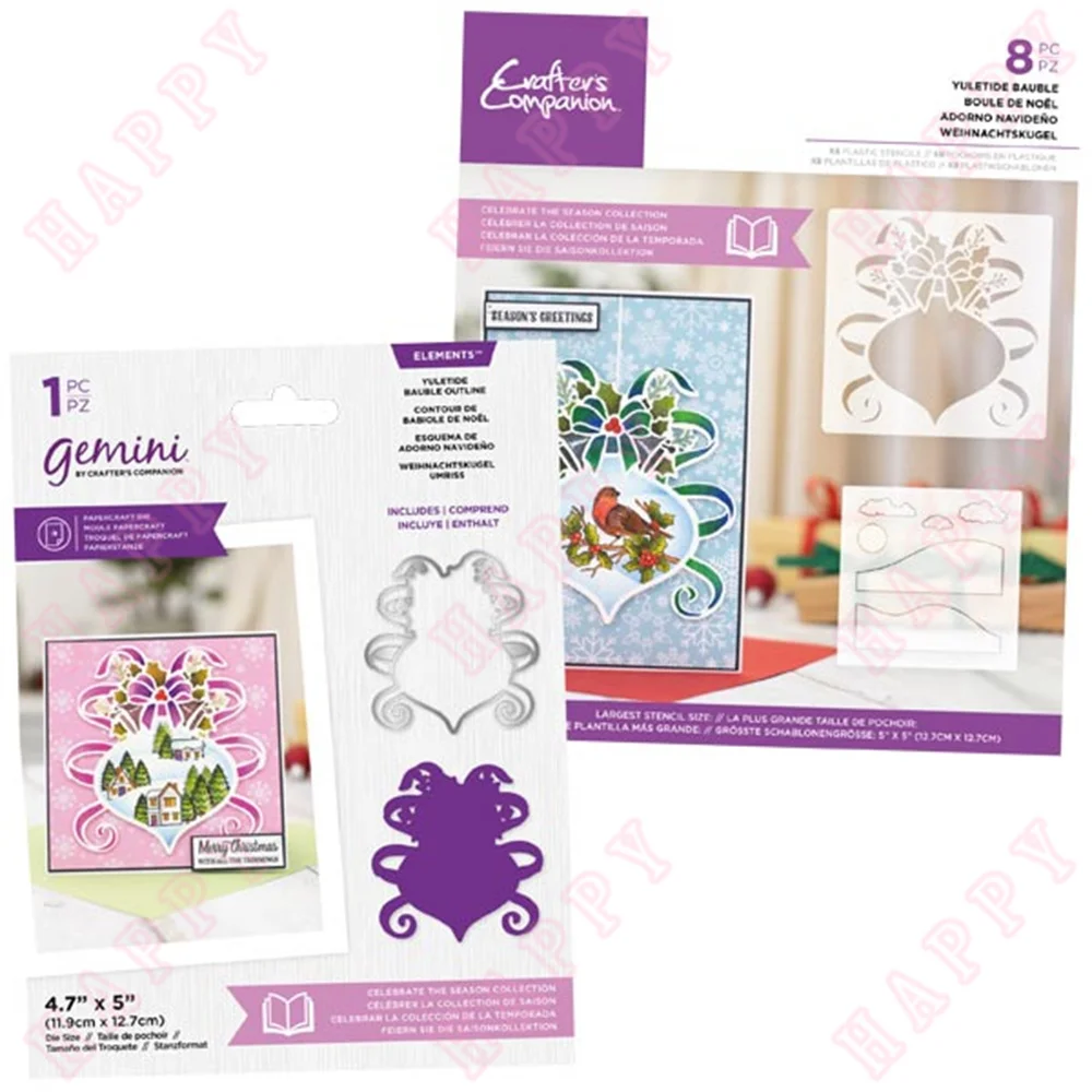 

Christmas Metal Cutting Dies And Stencils Bauble Decoration For DIY Scrapbooking Diary Album Paper Craft Template Card Embossing