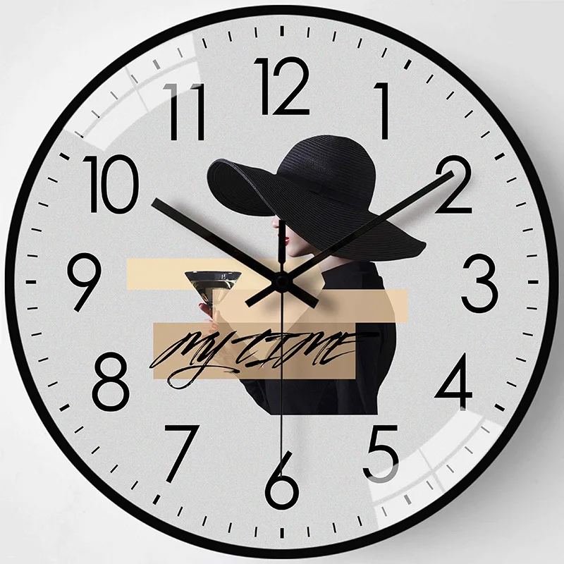 

Decorative Wall Clock for Living Room Creative Modern Home Decoration Nordic Silent Mural Clocks Mute Bedroom Round Decor Watch