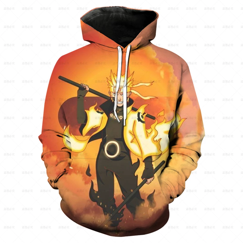 Толстовки с капюшоном аниме Наруто мужские пуловеры Hatake Kakashi 3D толстовки уличная