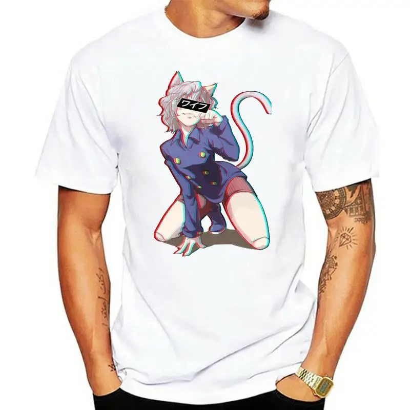 

Hunter X Hunter Vaporwave Neferpitou Pitou Glitch Printed Men'S T-Shirt Trendy Streetwear Tee Shirt