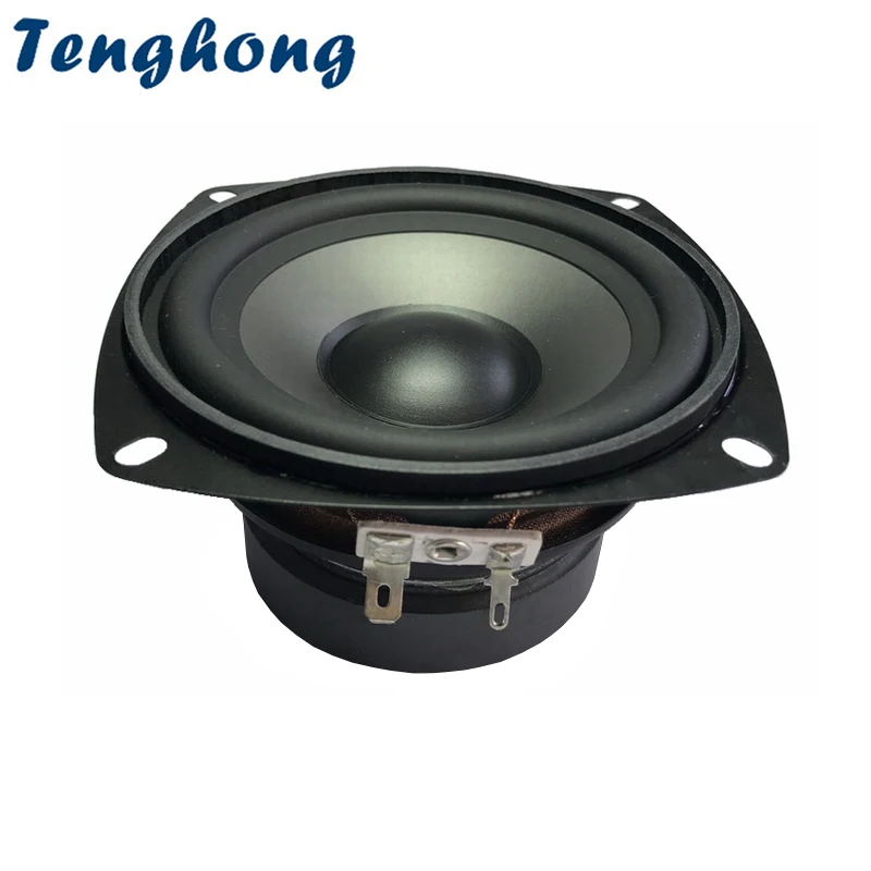 

Tenghong 1pcs 4 Inch Waterproof Mid-woofer Speaker 4Ohm 8Ohm 30W PP Potted Lawn Audio Broadcast System Speakers For Music Sound