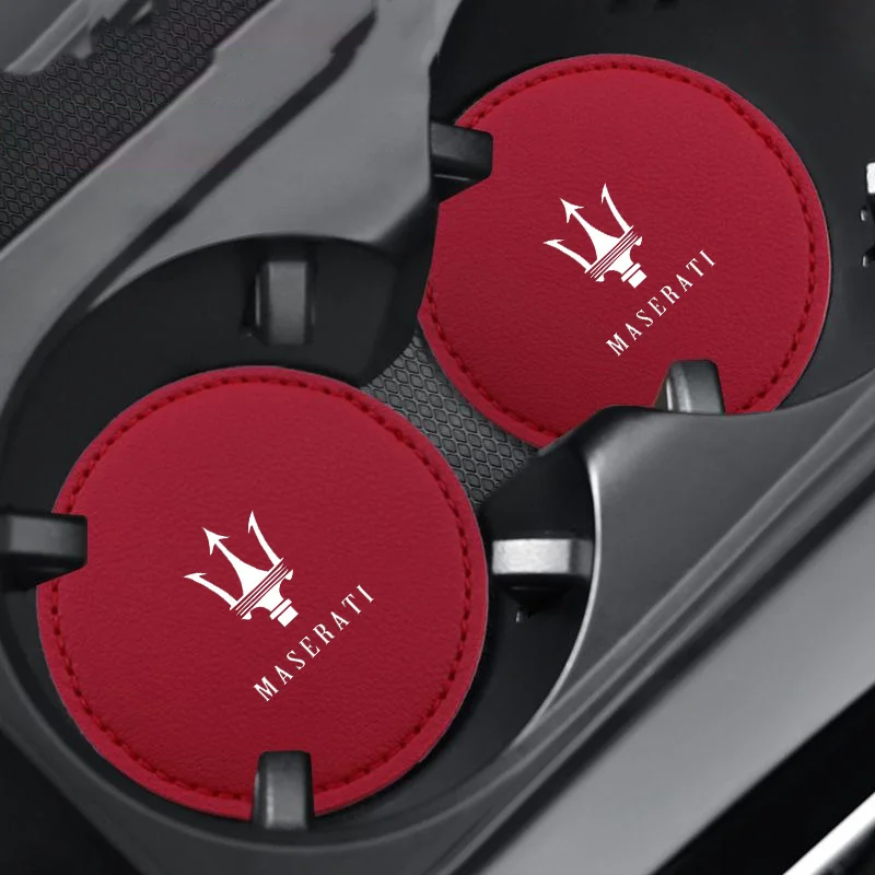 

2 шт. автомобильная подставка для бутылки с водой, противоскользящий коврик для Maserati Quattroporte GranTurismo MC20 Levante Grecale Coupe