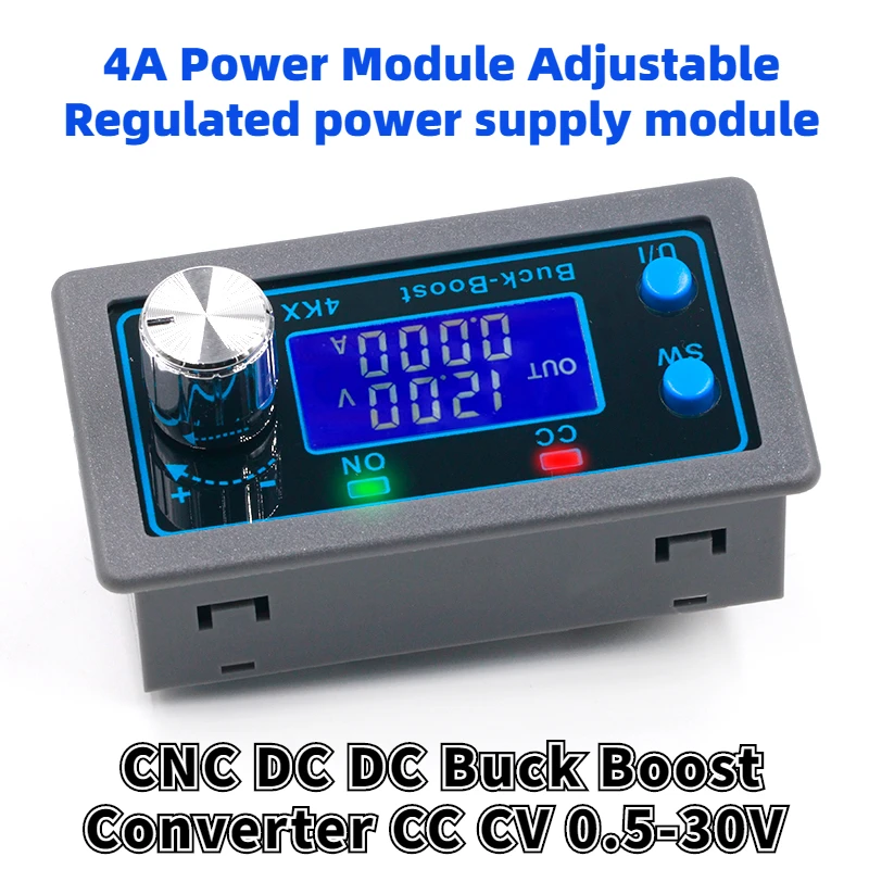 

CNC DC DC Buck Boost Converter CC CV 0.5-30V 4A Power Module Adjustable Regulated power supply For Solar Battery Charging