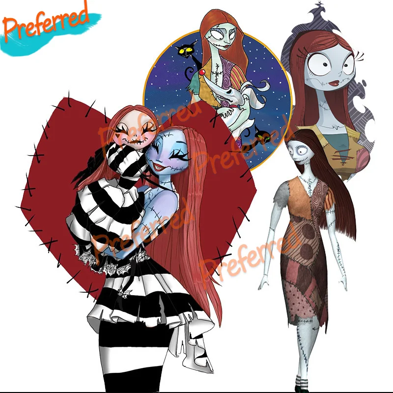 

Anime Nightmare Before Christma Sally Car Sticker Decal for Your All Cars Racing Laptop Motorcycle Helmet Trunk Surf Camper