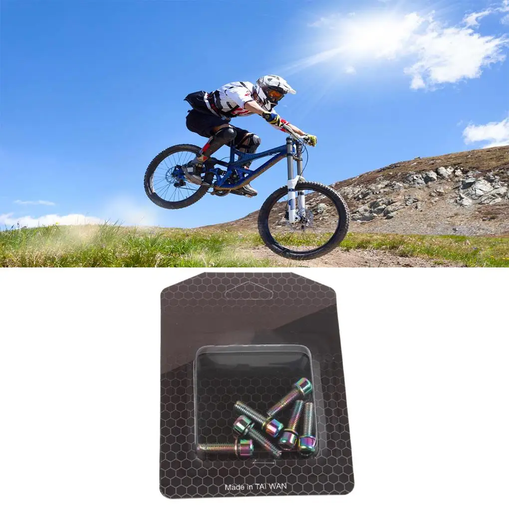 

6pcs/set Mountain Bicycle Stem Screw M5x18mm MTB Bike Headset Stainless Steel Threaded Bolt Cycling Parts