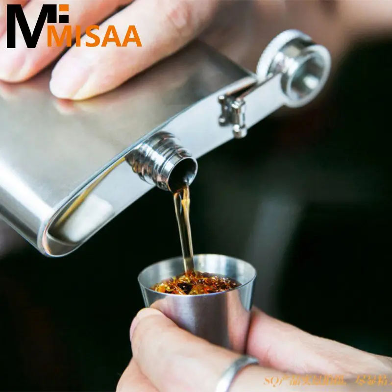 Drinking Wine Glasses With Leather Cover Bag 30ml Polished Personalized Kitchen Accessories Tools Shot Wine Cup Stainless Steel
