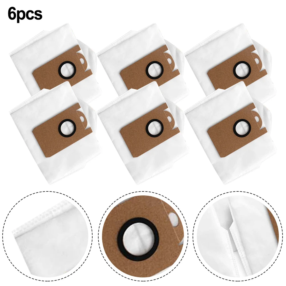 

6pcs Dust Bag Eleasing Harmful Dust Easily Removed For Eufy RoboVac LR30 Hybrid Robot Vacuum Cleaner Replacement Accessories