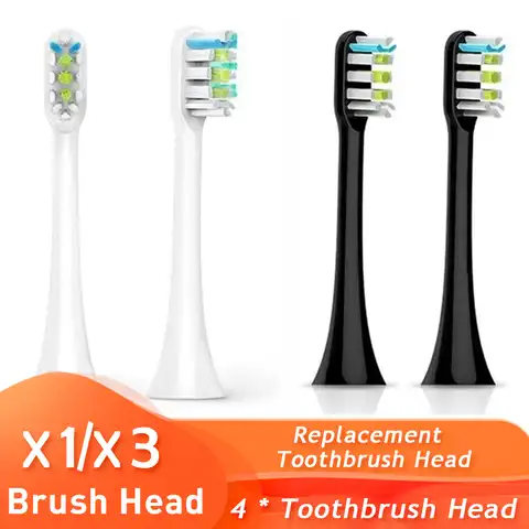 Насадки для электрической зубной щетки SOOCAS es X3U/X1/X3/X5, сменные головки для зубной щетки, водонепроницаемые Звуковые, с мягкой щетиной
