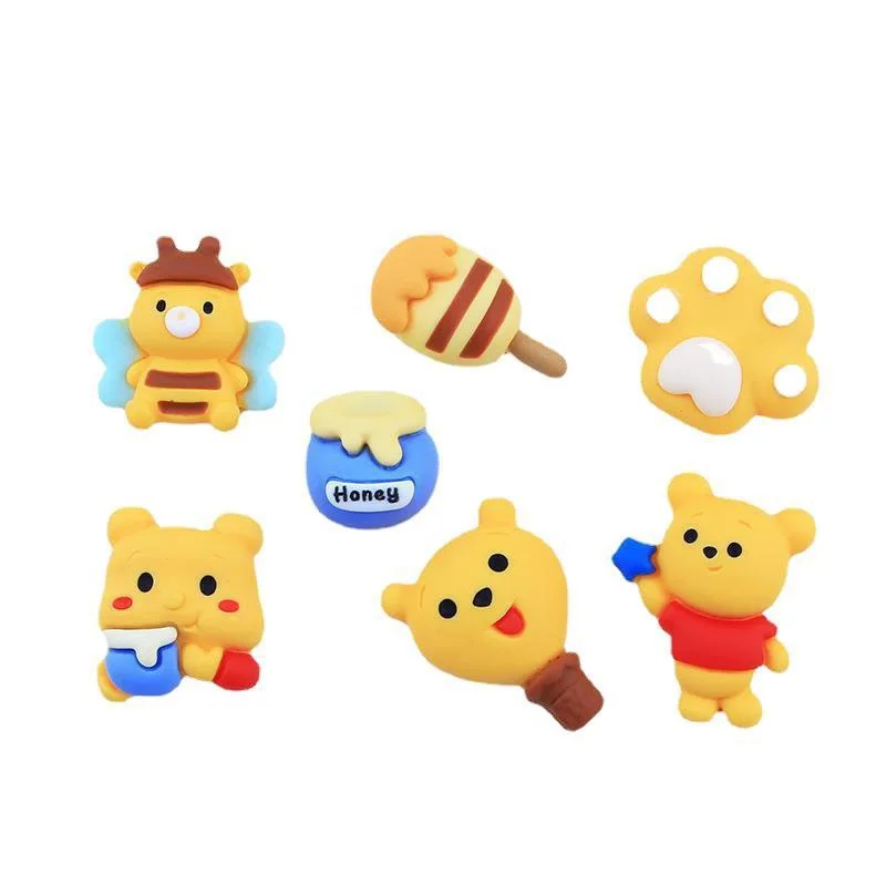 10 шт. новинка милый мультяшный пчелиный медведь кабошон из смолы для рукоделия