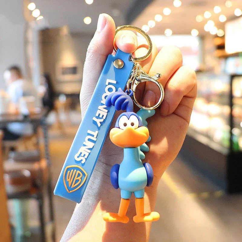 

Anime Figure Yosemite Sam Roadrunner Coyote Lola Bunny PVC Doll Keychain Bag Keyring Accessories Kids Toys Birthday Gifts 2023