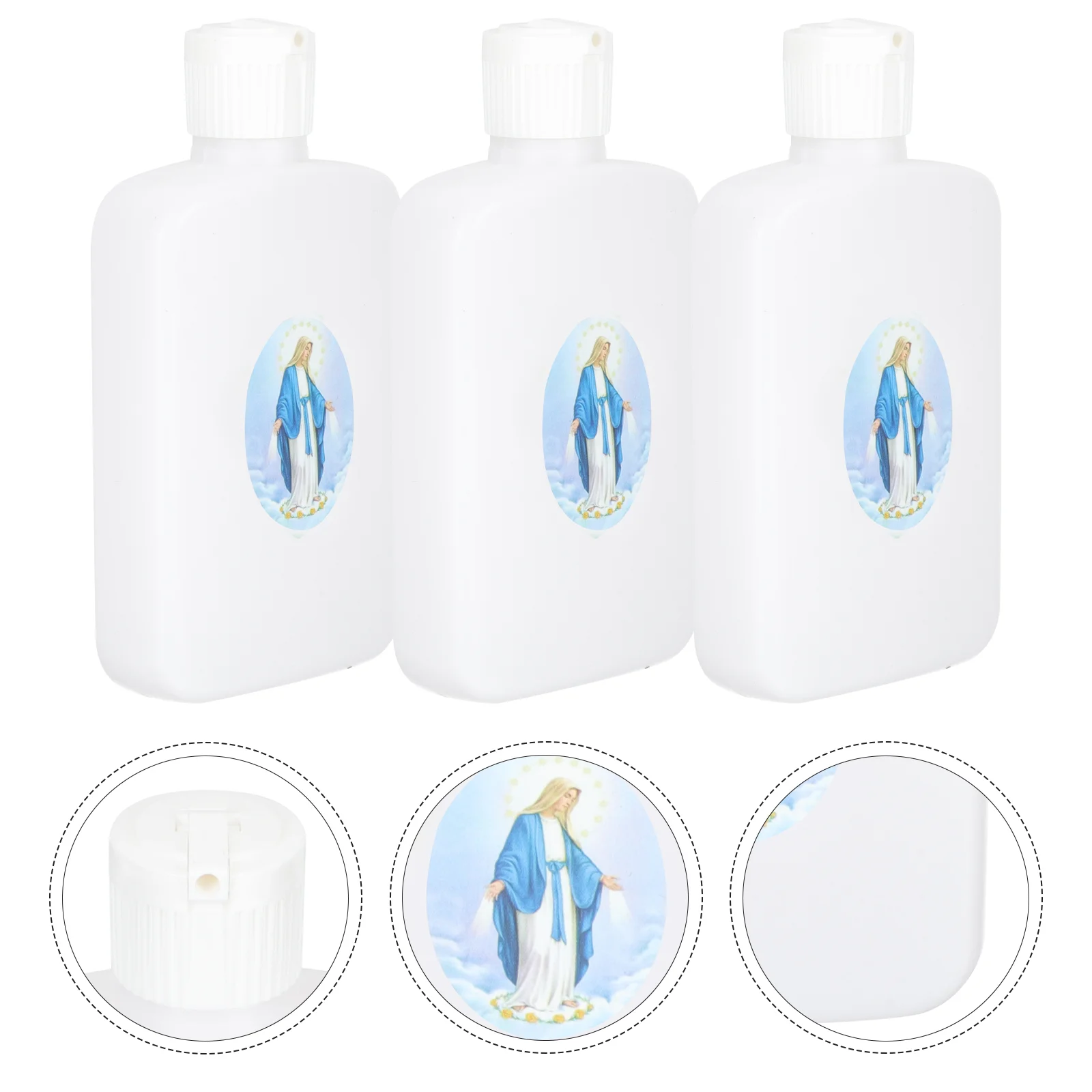 

Water Bottle Holy Bottles Containers Container Catholic Easter Religious Christian Baptism Mary Refillable Empty Potion Church