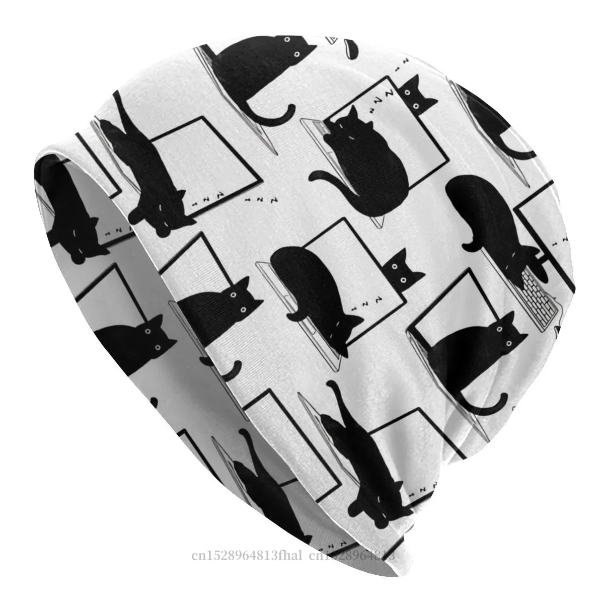 

Hat Cats Sitting On Laptops Fashion Caps For Men Women Skullies Beanies Ski Caps Cotton Bonnet Hats