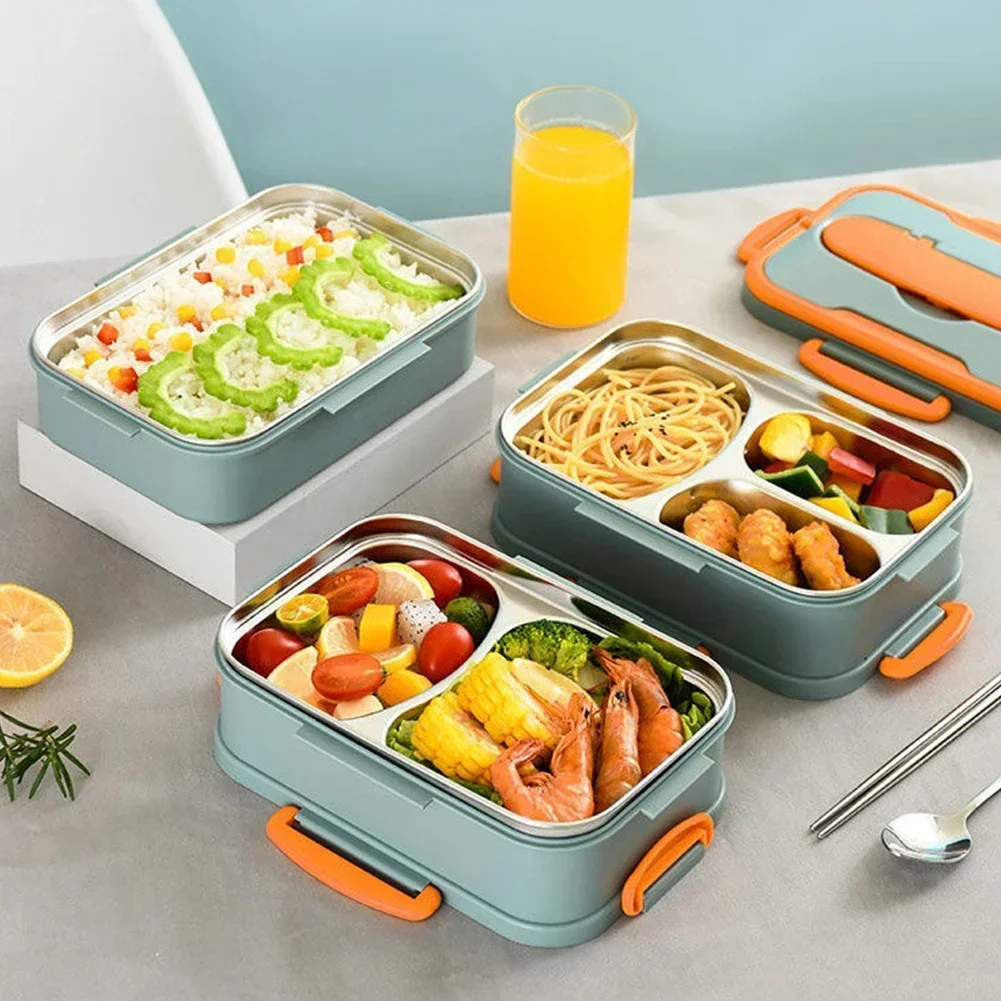 z podgrzewaną wkładką ze stali nierdzewnej 304 izolowane pudełko na drugie śniadanie bento różne style duża pojemność zastawa stołowa do