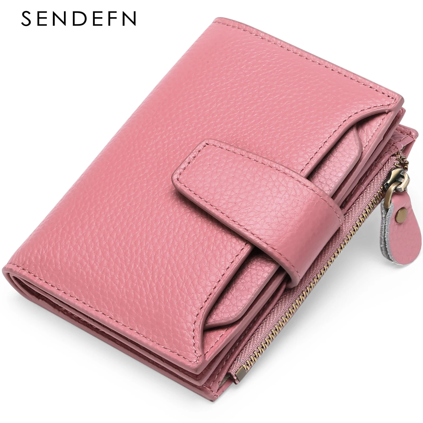 2023 Women Vintage Wallet Large Capacity Credit Card Holder 14 Slots Short Female Purse Money Clip Coin Pocket for Women