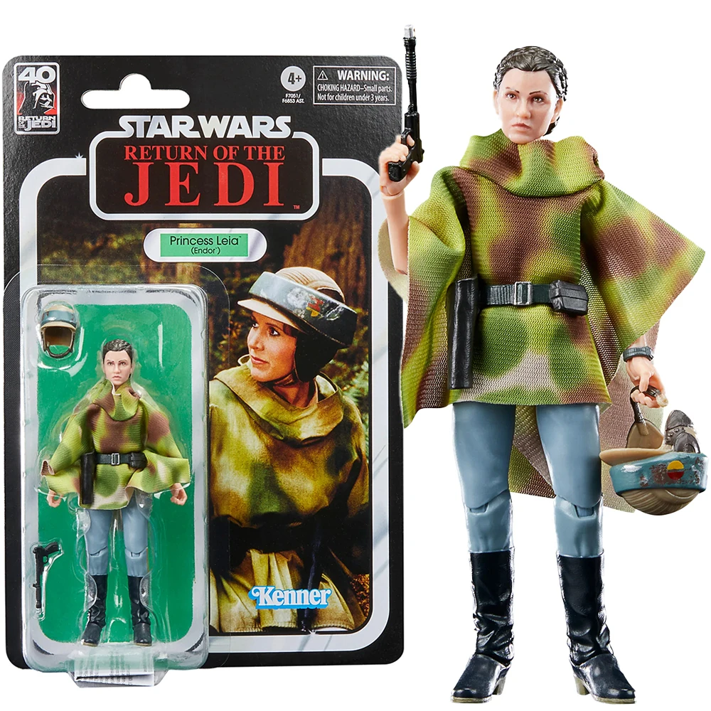 

Hasbro Star Wars The Black Series Princess Leia (Endor) Return of the Jedi 40th Anniversary Kenner Retro 6inch Action Figure Toy