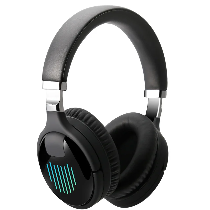 

New Product Headwear Folding Bluetooth Headset Wireless Gaming Light Up Gaming Headset with Plug-In Card