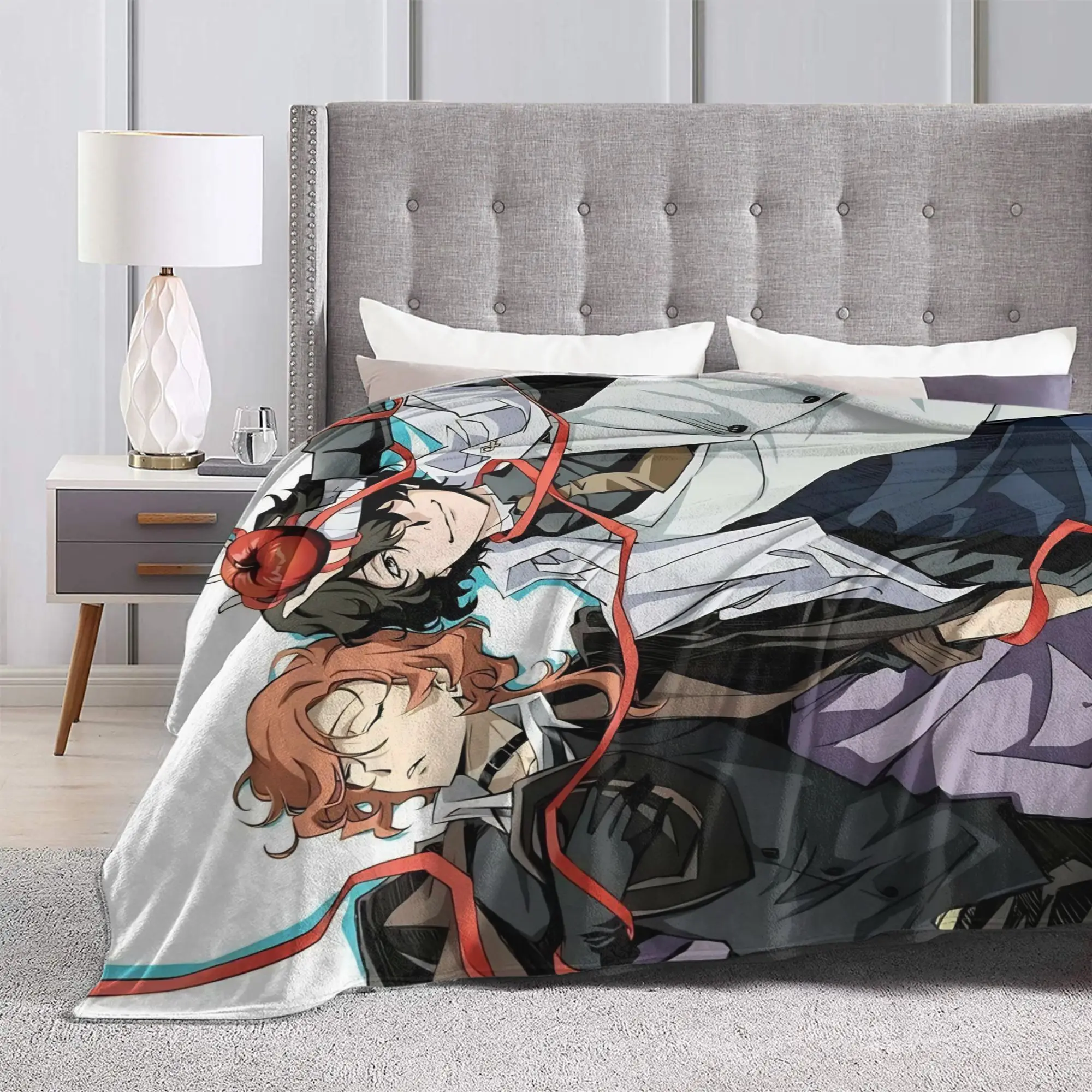 Фото Dazai Bungo Stray Dogs   Blanket  Super Soft Print Plush Bedding Throws For Kids Adult Couch Bed Flannel Bedspread Bed Cover №5