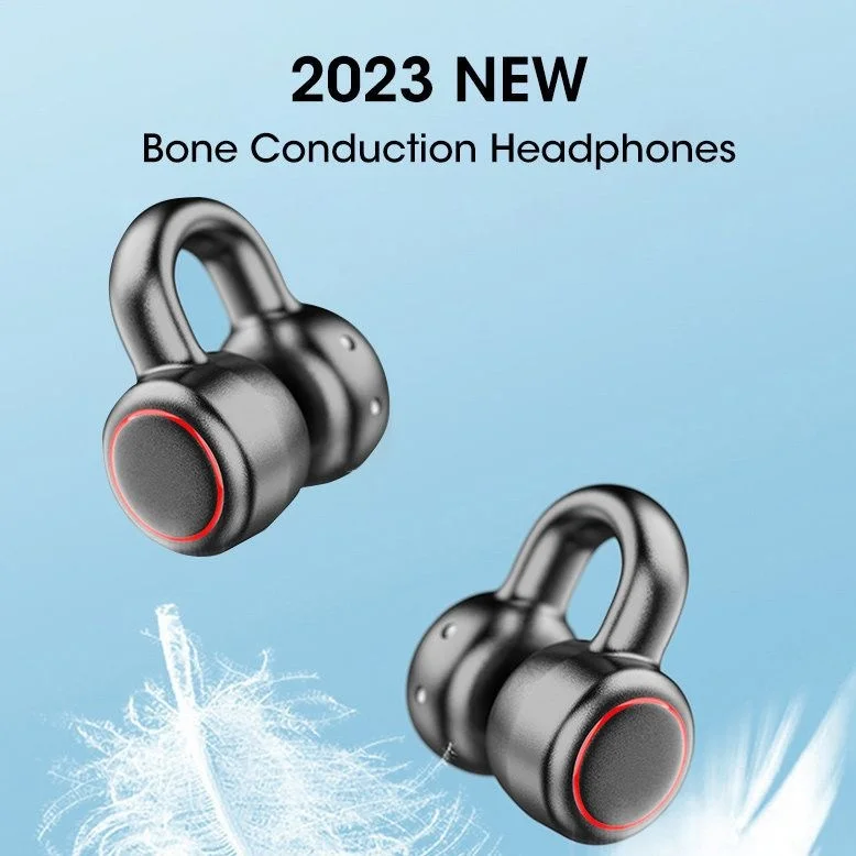 

2023 New Bone Conduction Bluetooth 5.3 Earphones Open Ear Clip Wireless Headphones With Mic Sports Headsets For Android