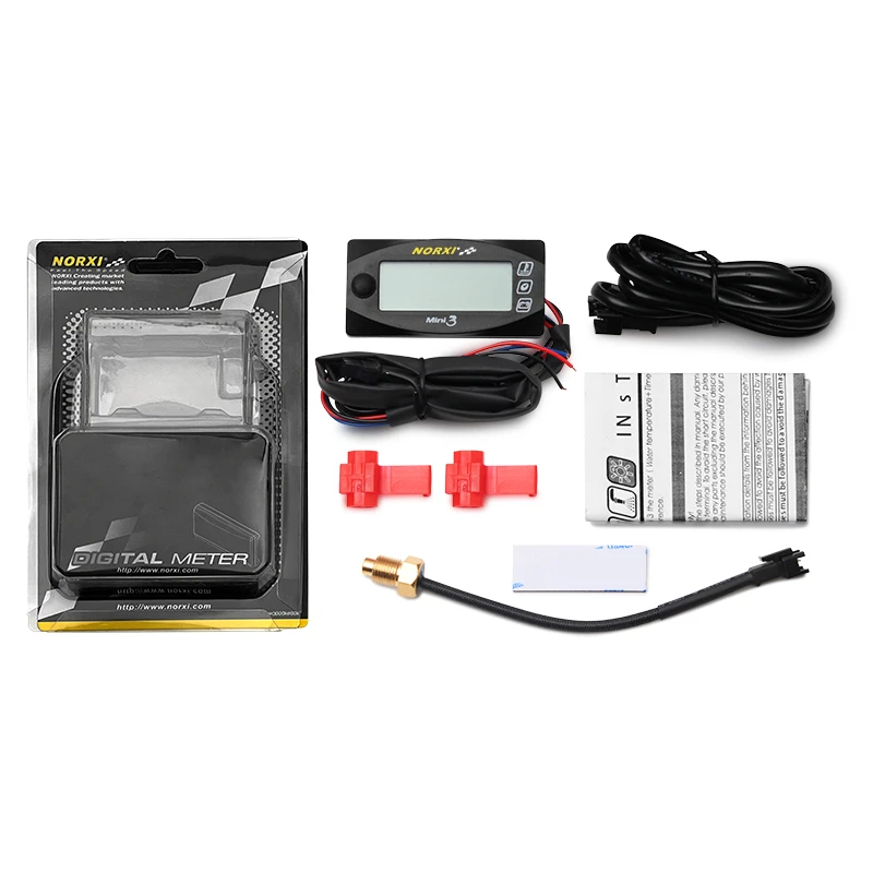 Мотоциклетный термометр KOSO, вольтметр, таймер для YAMXHA NMAX XMAX TMAX Mini3, светодиодный цифровой дисплей, квадратная температура воды (art.: 7a66a581d) - 7a66a581d