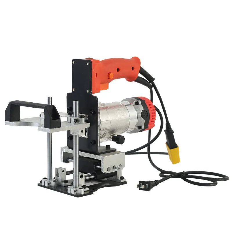 Portable two-in-one slotting machine Invisible connector mold Small milling cutter positioning frame slotting trimming machine