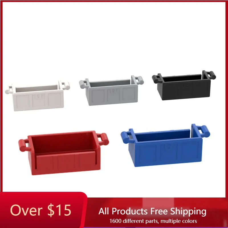 

10PCS MOC Bricks 4738a 2x4 treasure chest For Building Blocks Parts DIY Construction Classic Brand gift Toys