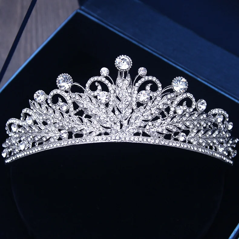 

Luxury Rhinestone Princess Big Crown Bride Wedding Headdress Headband Hair Accessories Wedding Accessories Jewelry Korean Style
