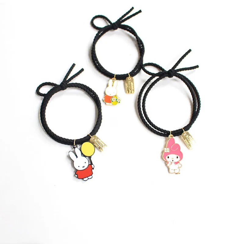Cartoon Cute Miffys Hair Rope Seamless Basic Leather Cover Traceless Loop Temperament Simplicity Accessories