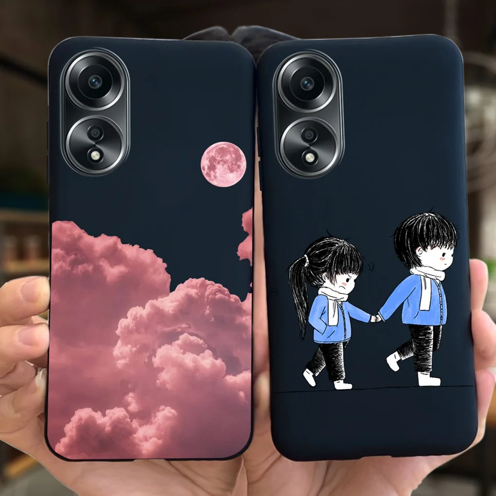 Крутой стильный мультяшный задний чехол для Oppo A58 4G 2023 детская модная задняя