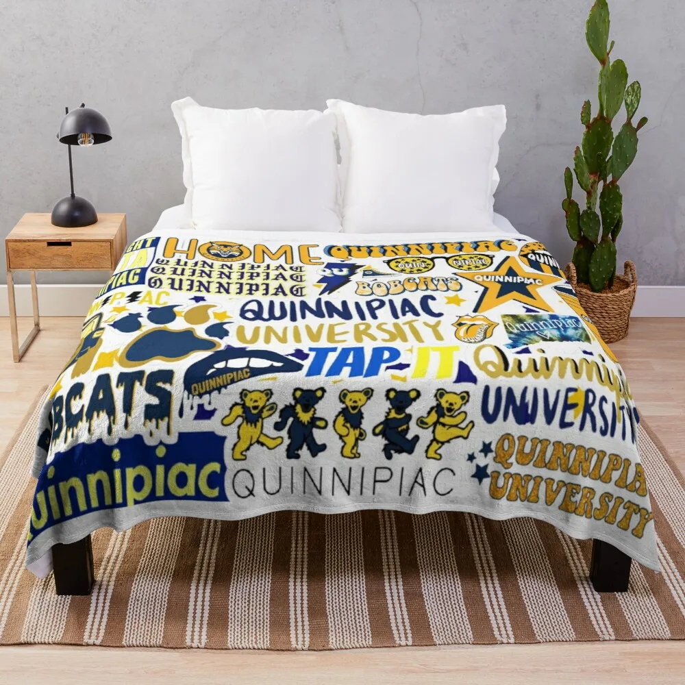 

Quinnipiac University Throw BlanketThrow Blanket Flannel Fabric