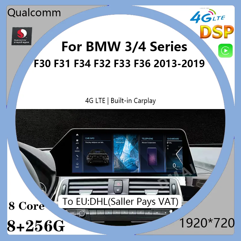 

Новый стиль для BMW F30 F31 F34 F32 F33 F36 Android 12 Snapdragon автомобильное радио стерео видео мультимедийный плеер авторадио GPS 2013-2019