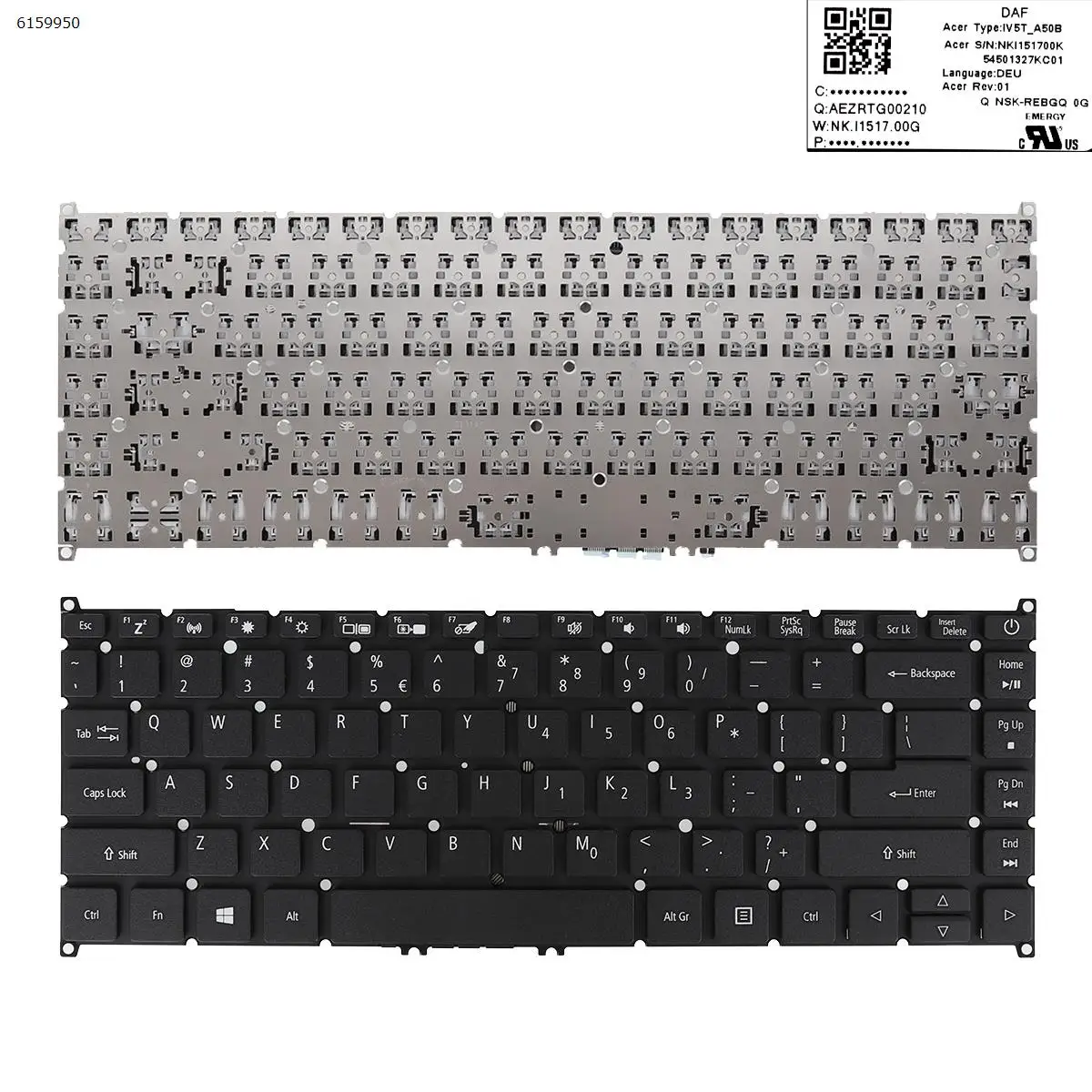 

US клавиатура для ноутбука ACER Aspire ES1-420 ES1-421 E5-452G E5-491G TX40-G1 TX40-G2 TX420-G2-MG E5-474 E5-474G BLACK