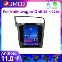 jmcq 2din 4g android 11 car stereo radio multimedia video player for vw golf 2014 2018 navigation gps carplay