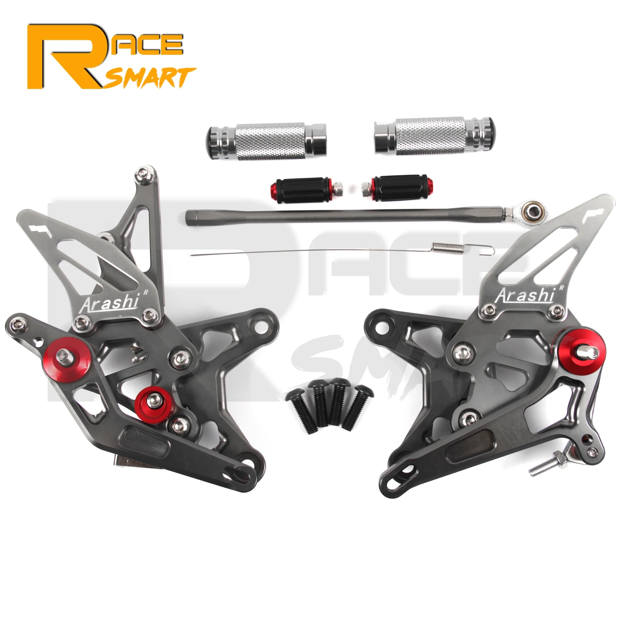 Фото Для KAWASAKI ZX-6R ZX6R ZX636 ZX-636 2018-2020 мотоциклетная регулируемая задняя подставка для ног с ЧПУ, подножки 2018 2019 2020 №5