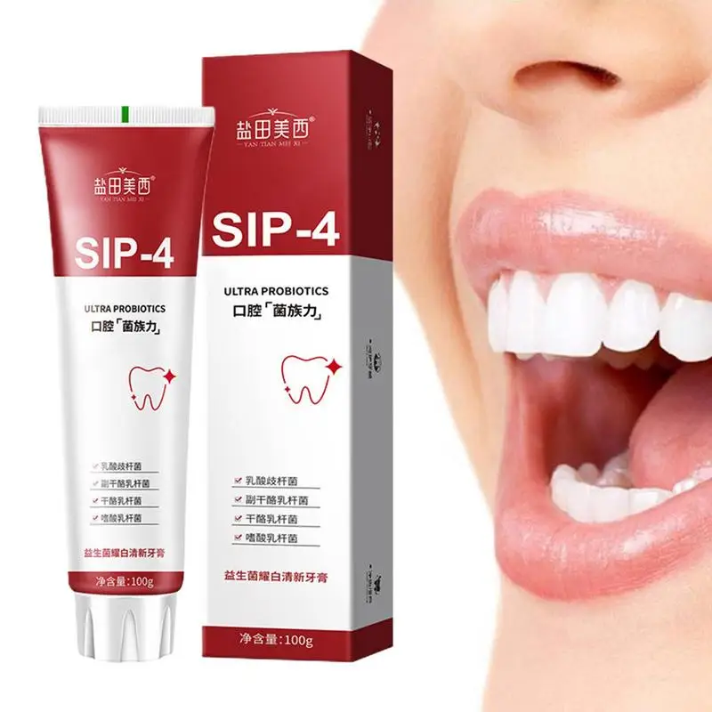 

Probiotic Toothpaste Whitening Stain Removal Sp-4 Fresh Breath Fresh Breath Effective Removal of Tooth and Smoke Stains Dental C